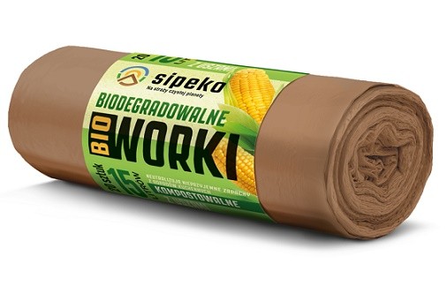 Bio sáček 16l/20ks 41x54cm hnědé kompost.15mi - Úklidové a ochranné pomůcky Obalový materiál Sáčky do koše 16l - 35l